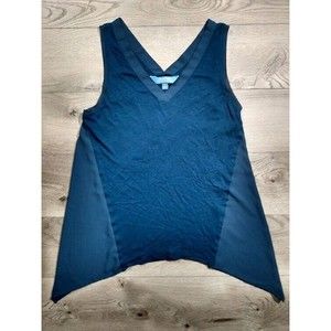 Vera Wang Simply Vera Asymmetrical Tank Top Blouse Womens Extra Small Wide Strap